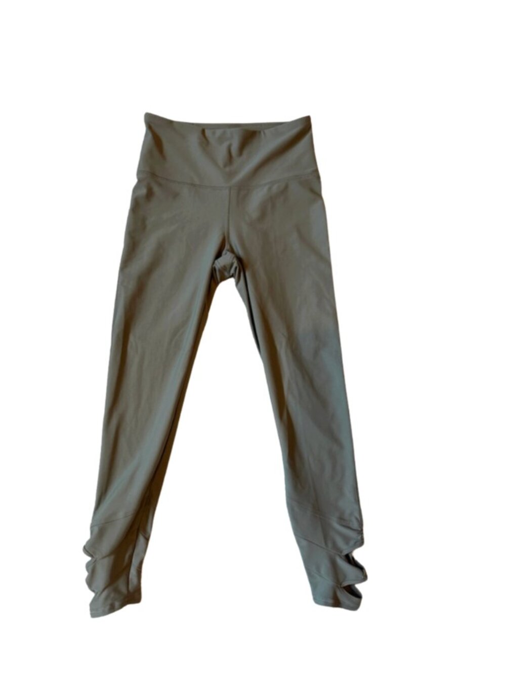 Old Navy Olive Green Active High-Waist Leggings with Cut Out Hem